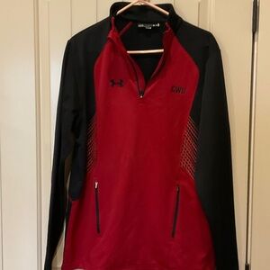 Under Armour Red and Black Performance Pullover